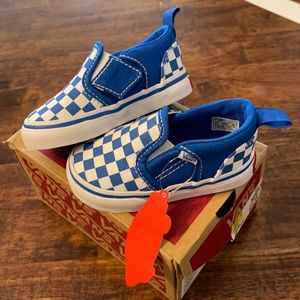 NIB Vans Asher V check sz 4